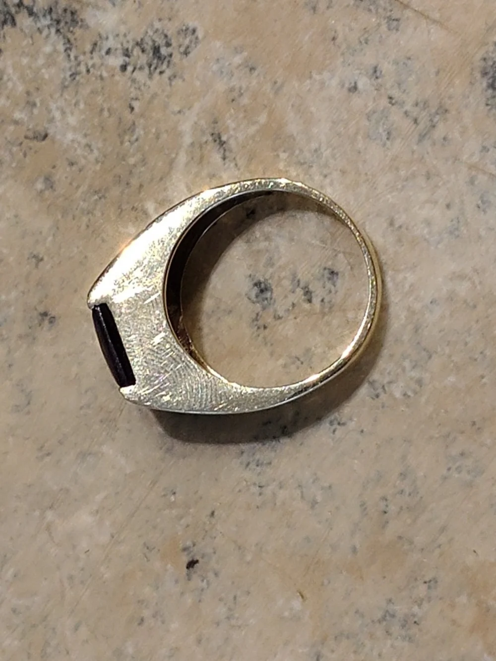 Vintage Aaron Samuel Gold Amethyst Ring - Picture 2 of 8
